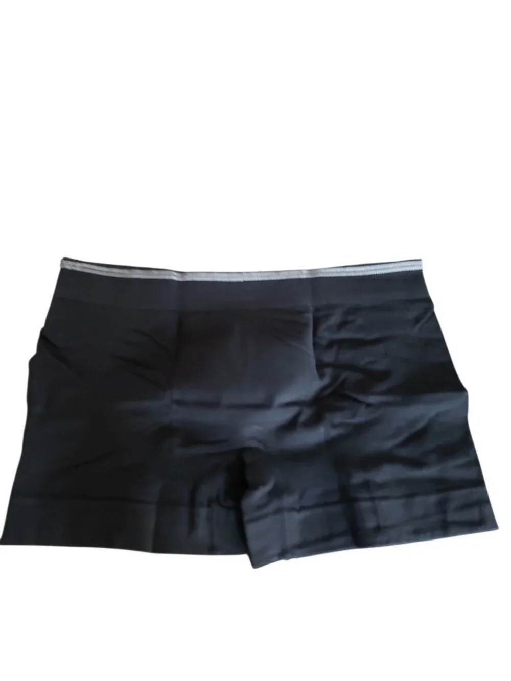 Muji Mens Seamless Low Rise Boxer Briefs Cotton Blend Black Medium 1pc